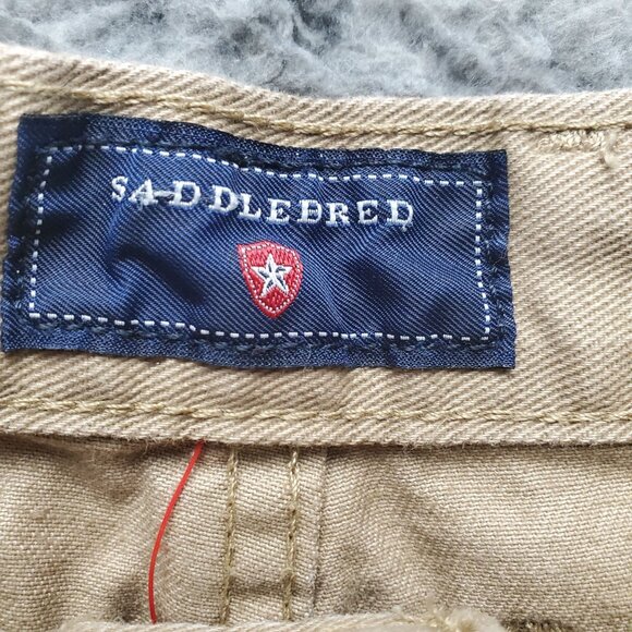 Saddlebred Jeans Mens Size 40x30 Tan Classic Fit 100% Cotton Straight Leg - Picture 2 of 12